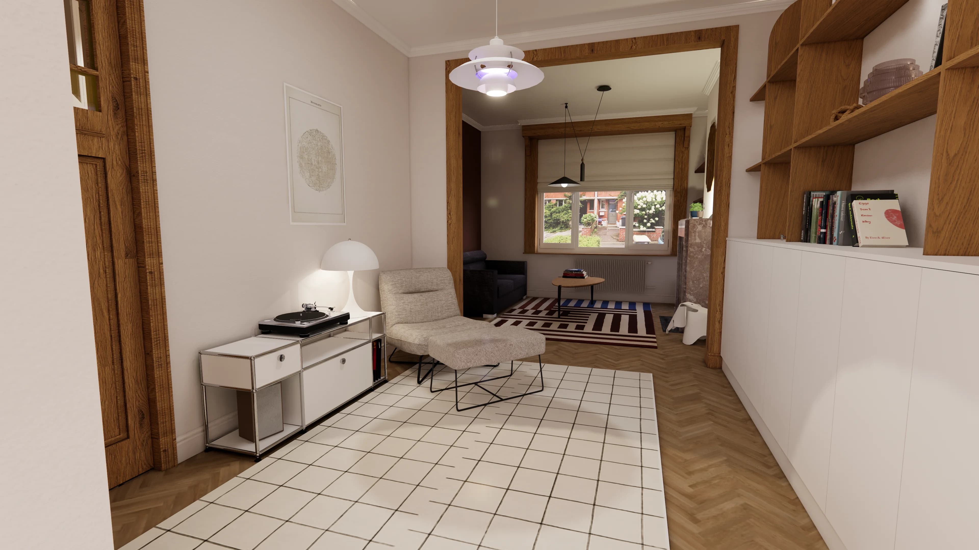 séjour musique tapis platine usm haller